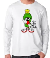 Camiseta manga longa Infantil ou Adulto Marvin marciano pernalonga nasa - Foto 3