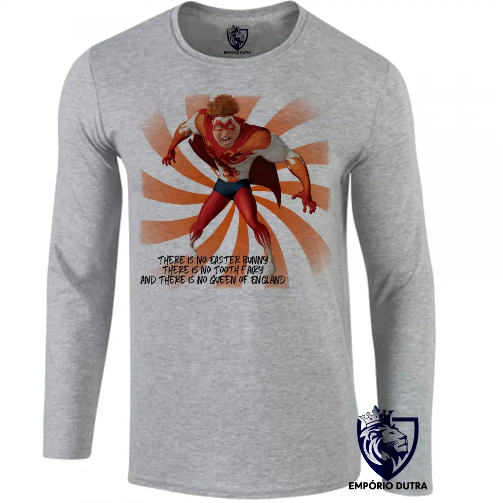 Camiseta manga longa Infantil ou Adulto Megamente Titan vilão filme Imagem