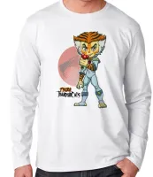 Camiseta manga longa Infantil ou Adulto Thundercats Tygra tigre gato cat - Foto 3