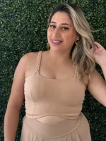 Cropped Trançado