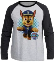 Camiseta manga longa Infantil ou Adulto Patrulha Canina Chase - Foto 3