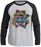 Camiseta manga longa Infantil ou Adulto Patrulha Canina Equipe - Foto 3