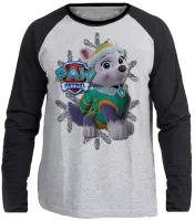 Camiseta manga longa Infantil ou Adulto Patrulha Canina Everest - Foto 3