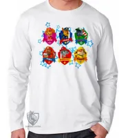 Camiseta manga longa Infantil ou Adulto Patrulha Canina nomes - Foto 2