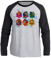 Camiseta manga longa Infantil ou Adulto Patrulha Canina nomes - Foto 3