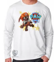 Camiseta manga longa Infantil ou Adulto Patrulha Canina Zuma - Foto 2