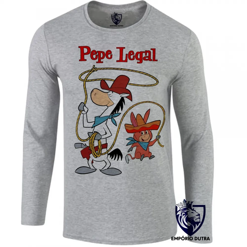 Camiseta manga longa Infantil ou Adulto Pepe Legal turma zé colmeia hanna barbera Imagem
