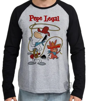 Camiseta manga longa Infantil ou Adulto Pepe Legal turma zé colmeia hanna barbera - Foto 2