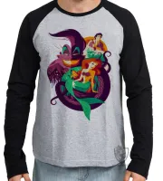 Camiseta manga longa Infantil ou Adulto Pequena Sereia - Foto 2