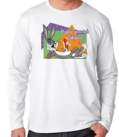 Camiseta manga longa Infantil ou Adulto Pernalonga coelho looney tunes velhinho - Foto 3