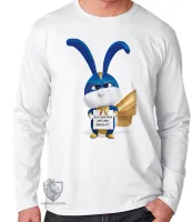 Camiseta manga longa Infantil ou Adulto Pets Bola de Neve Coelho - Foto 3