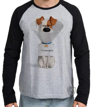 Camiseta manga longa Infantil ou Adulto Pets Max Cone cachorro - Foto 2