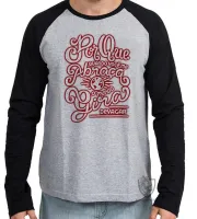Camiseta manga longa Infantil ou Adulto Porque quando você abraça mundo gira - Foto 3