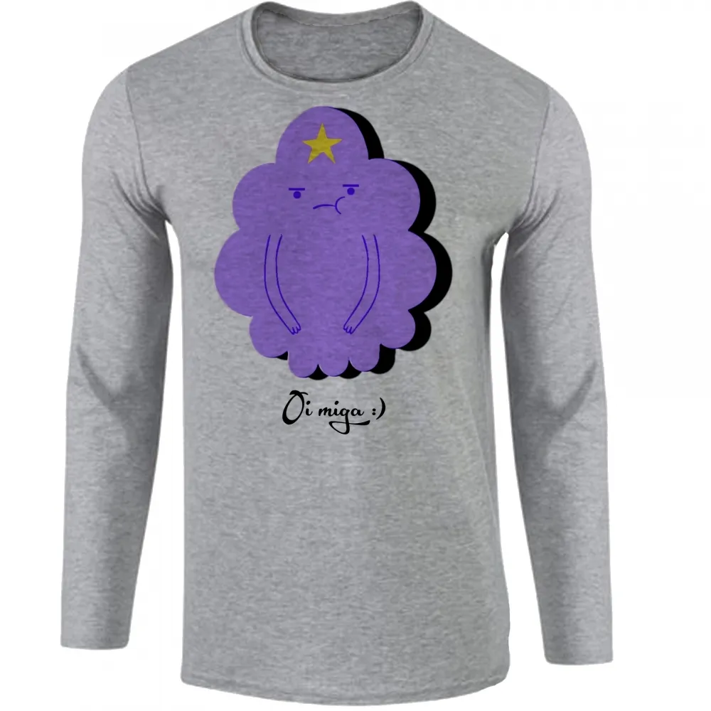 Camiseta manga longa Infantil ou Adulto Princesa Caroço hora aventura adventure time