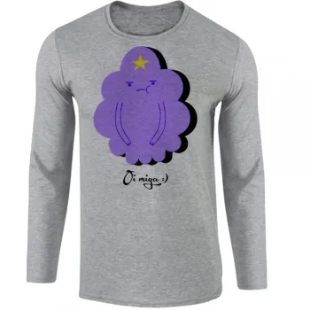 Camiseta manga longa Infantil ou Adulto Princesa Caroço hora aventura adventure time