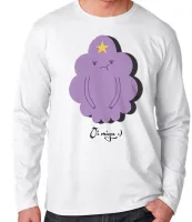 Camiseta manga longa Infantil ou Adulto Princesa Caroço hora aventura adventure time - Foto 2