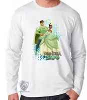 Camiseta manga longa Infantil ou Adulto Princesa e o Sapo Príncipe - Foto 3