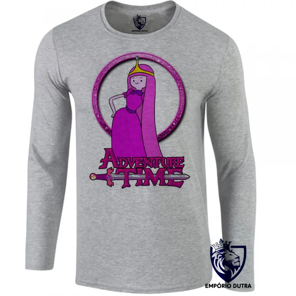 Camiseta manga longa Infantil ou Adulto Princesa Jujuba Hora da Aventura Imagem