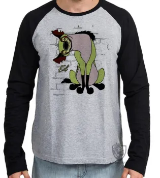 Camiseta manga longa Infantil ou Adulto Rei Leão ED Hiena simba disney desenho - Foto 2