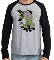 Camiseta manga longa Infantil ou Adulto Rei Leão ED Hiena simba disney desenho - Foto 2