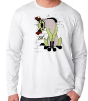 Camiseta manga longa Infantil ou Adulto Rei Leão ED Hiena simba disney desenho - Foto 3