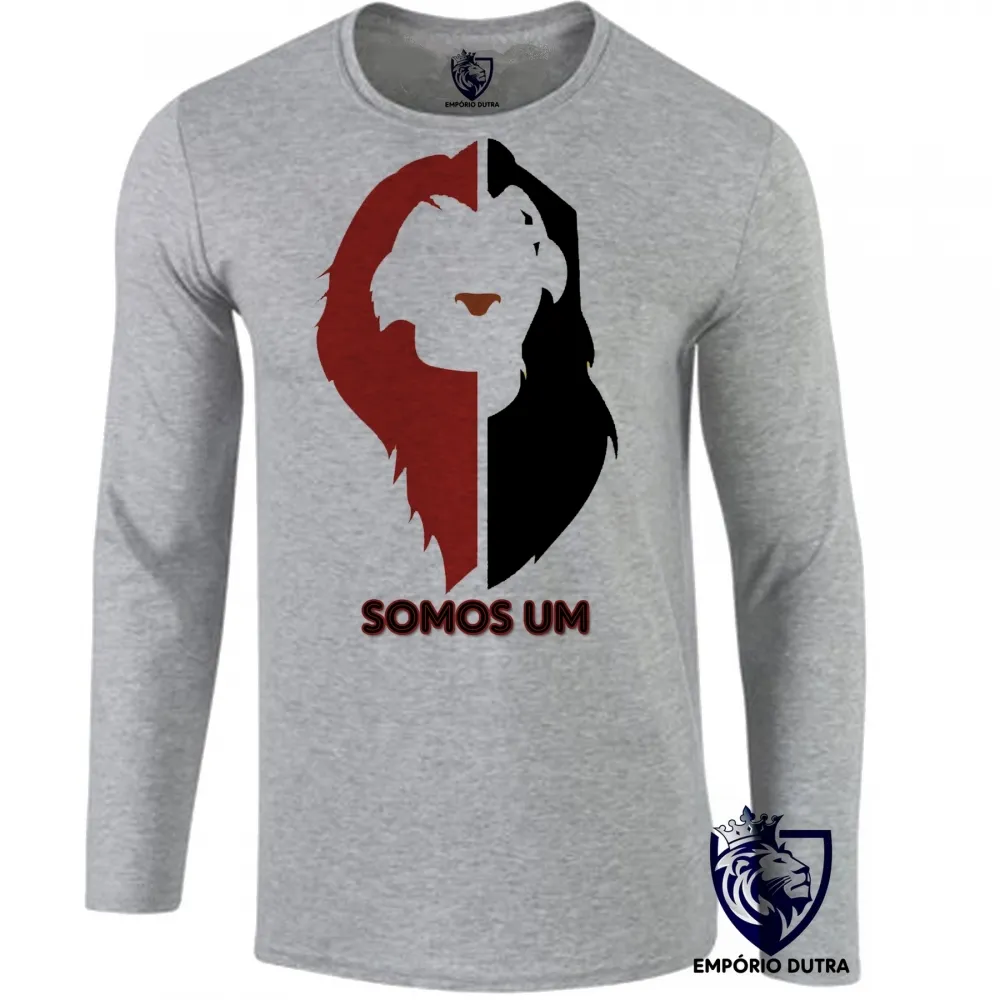 Camiseta manga longa Infantil ou Adulto Rei Leão Lion King Mufasa Simba Somos um