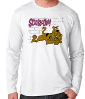 Camiseta manga longa Infantil ou Adulto Scooby Doo cachorro cão dog salsicha - Foto 3