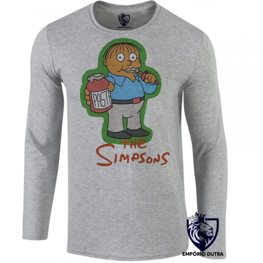 Camiseta manga longa Infantil ou Adulto simpsons ralph colega bart lisa homer Imagem