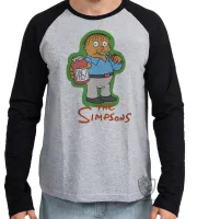 Camiseta manga longa Infantil ou Adulto simpsons ralph colega bart lisa homer - Foto 2