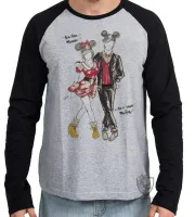 Camiseta manga longa Infantil ou Adulto Minnie e Mickey - Foto 2