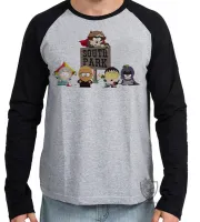 Camiseta manga longa Infantil ou Adulto south park super herois desenho - Foto 2