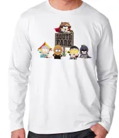 Camiseta manga longa Infantil ou Adulto south park super herois desenho - Foto 3