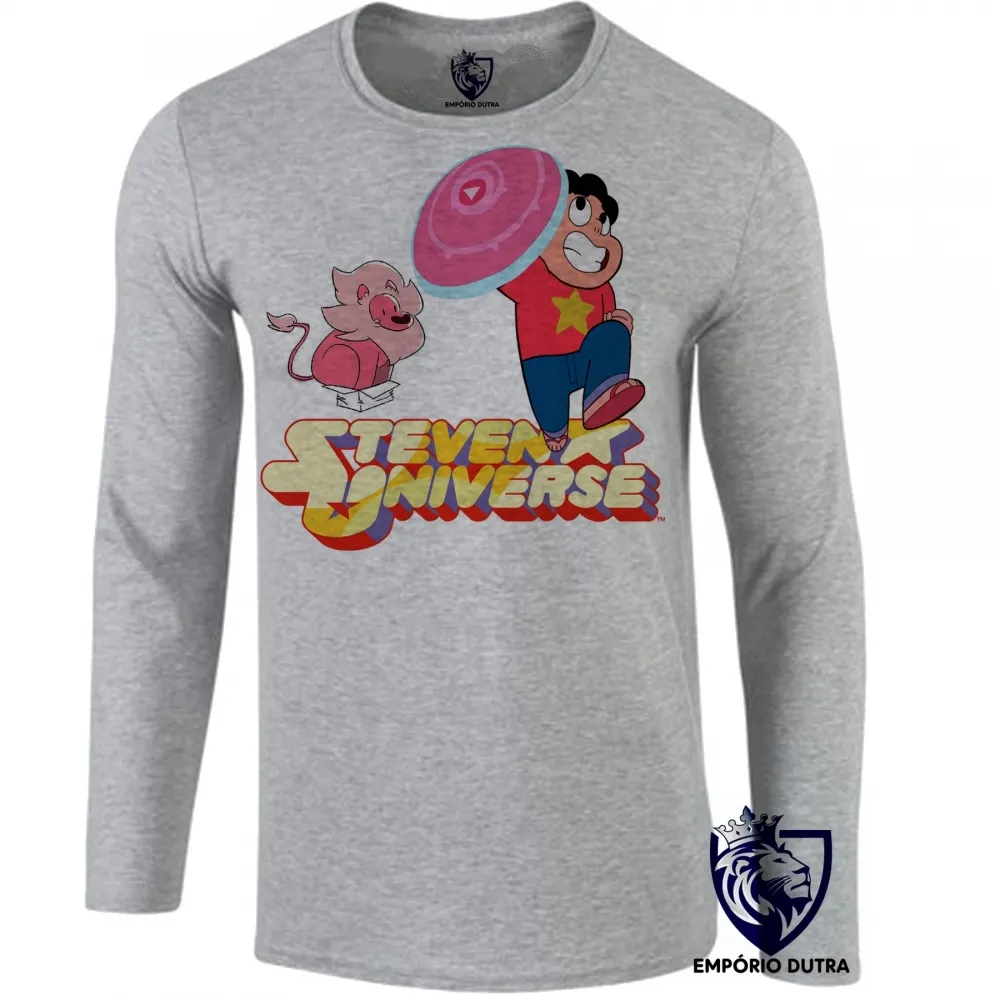 Camiseta manga longa Infantil ou Adulto Steven Universe desenho