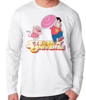 Camiseta manga longa Infantil ou Adulto Steven Universe desenho - Foto 2