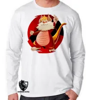 Camiseta manga longa Infantil ou Adulto Thundercats gato cat snarf lion - Foto 2