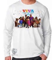 Camiseta manga longa Infantil ou Adulto Vida é uma festa todos - Foto 3