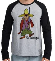 Camiseta manga longa Infantil ou Adulto Zé Buscapé hanna barbera colmeia desenho - Foto 3