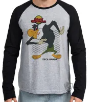 Camiseta manga longa Infantil ou Adulto Pica pau Zeca Urubu - Foto 2