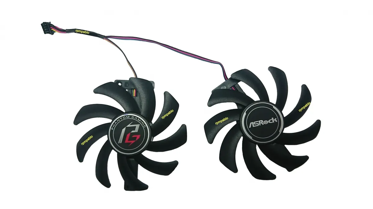 Dual Cooler P\ Asrock Amd Radeon Foxconn Pva080e12r Imagem