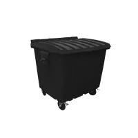 Contentor Plástico Gruplast  500 Litros Preto