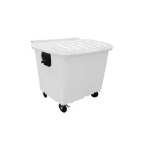 Contentor Plástico Gruplast  500 Litros Branco