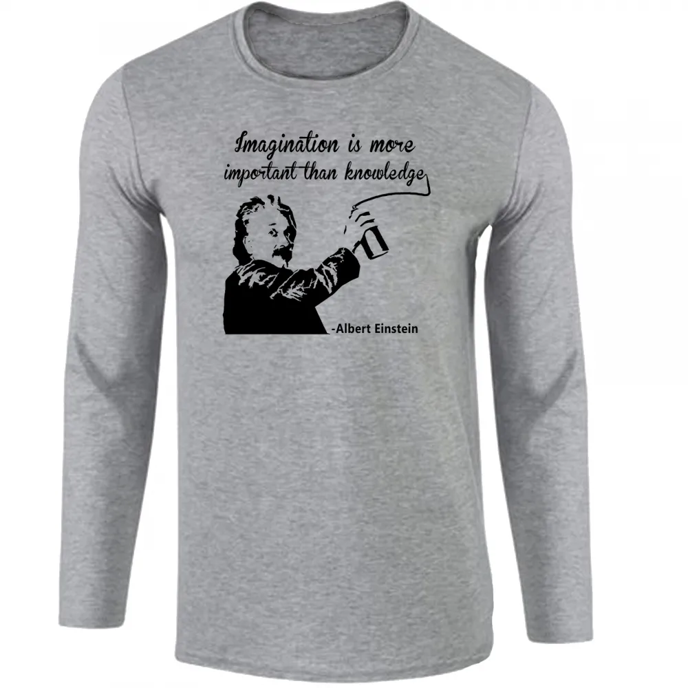 Camiseta manga longa Infantil ou Adulto Albert Einstein gênio física Imagem