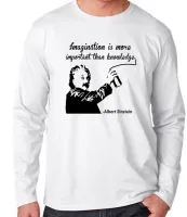 Camiseta manga longa Infantil ou Adulto Albert Einstein gênio física - Foto 2