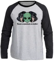 Camiseta manga longa Infantil ou Adulto Alien et ovni quando você vai acreditar - Foto 3