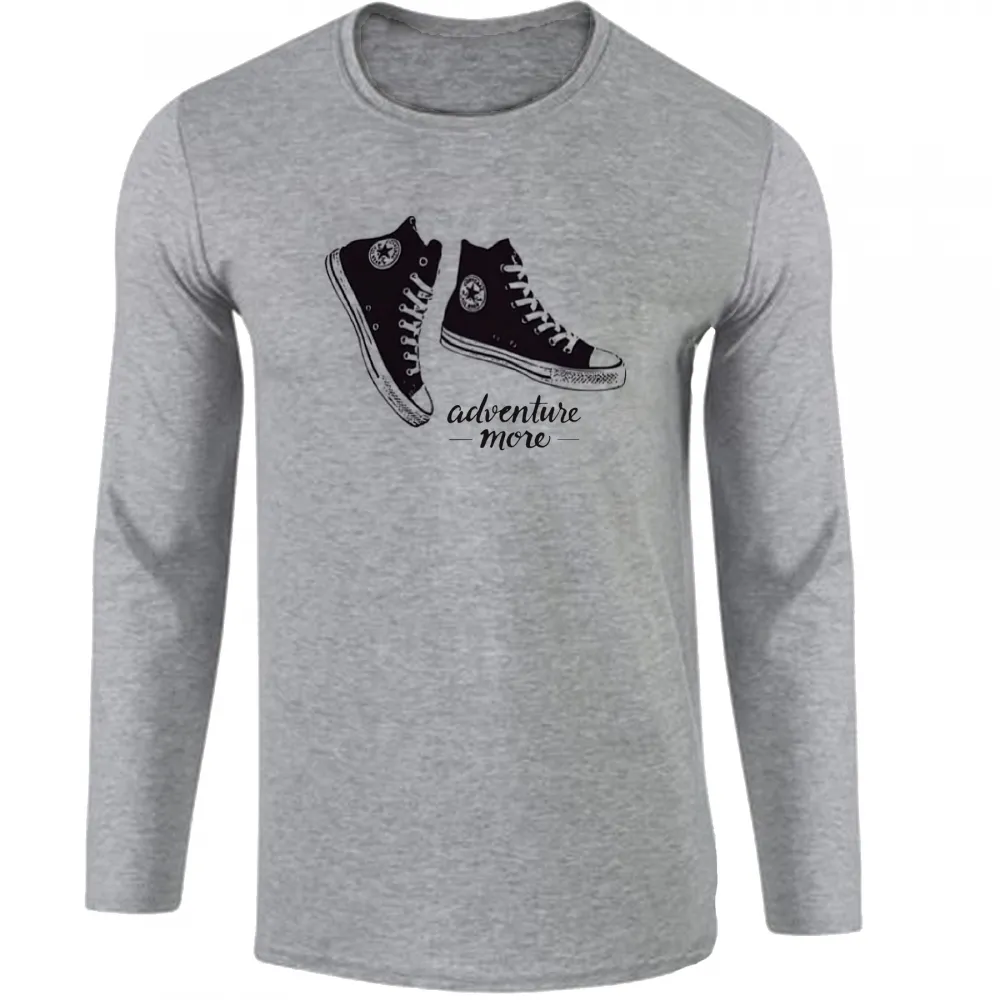 Camiseta manga longa Infantil ou Adulto All Star tenis Adventure more