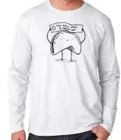 Camiseta manga longa Infantil ou Adulto Biscoito da sorte great day Chinês - Foto 2