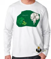 Camiseta manga longa Infantil ou Adulto Brócolis couve flor ghost fantasma - Foto 2