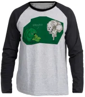 Camiseta manga longa Infantil ou Adulto Brócolis couve flor ghost fantasma - Foto 3