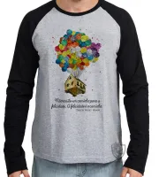 Camiseta manga longa Infantil ou Adulto Casa balões - Foto 2