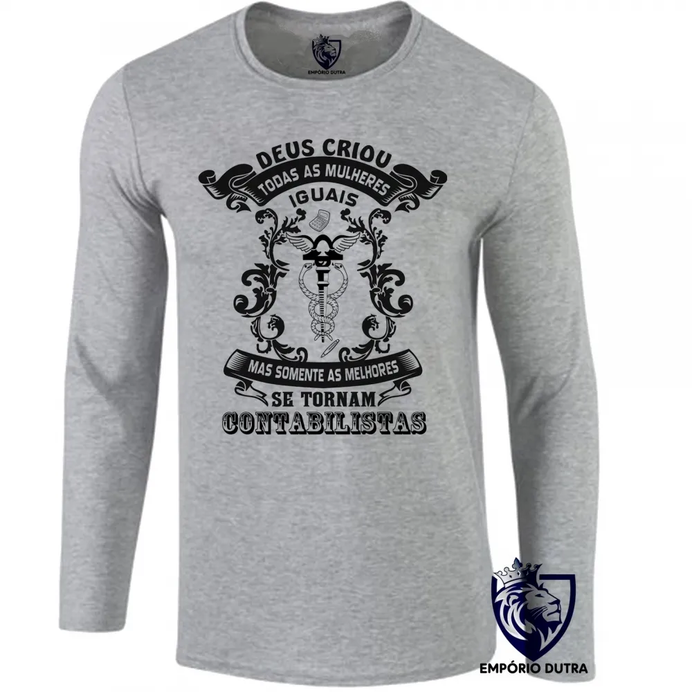 Camiseta manga longa Infantil ou Adulto Contabilista mulheres melhores Imagem